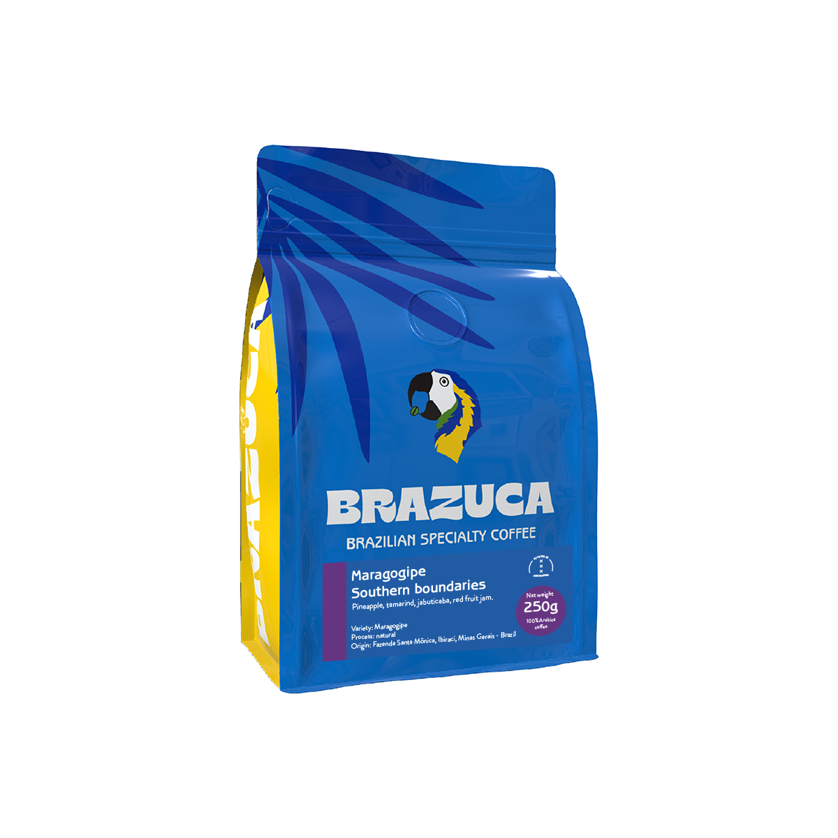 250 gr blauw coffee bag