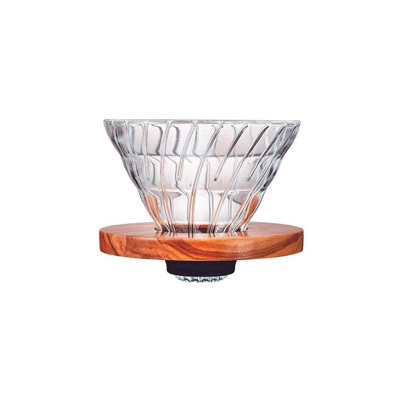 Hario V60 Glass Olive Wood - Brazuca Coffee 